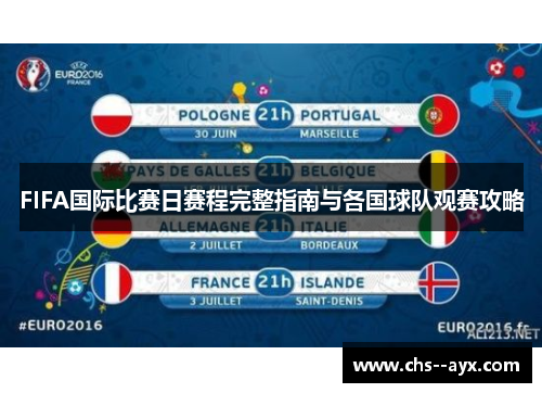 FIFA国际比赛日赛程完整指南与各国球队观赛攻略 FIFA国际比赛日赛程完整指南与各国球队观赛攻略